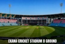 Ekana Cricket Stadium B Ground: Location, Pitch Report, History and Records Ekana Cricket Stadium B Ground